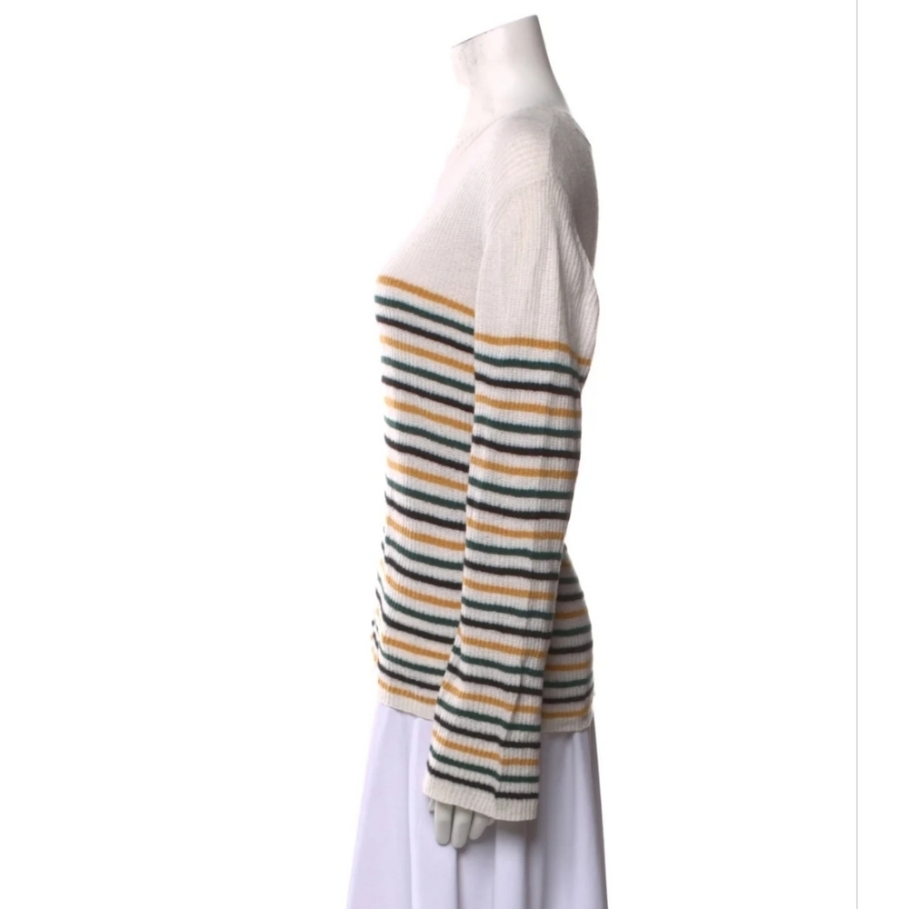 A.L.C. Multicolor Striped Crew Wool Blend Neck Sweater EXCELLENT S - Picture 3 of 6